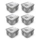 thumbnail image 1 of Pack 6 Caja Estanca Derivación Drl Ip40 80x80x50mm Conos Sec Gris, 1 of 8