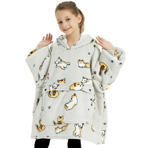 Malltradecl - Polerones Felpa Con Capucha Manta Polar Niños Gato