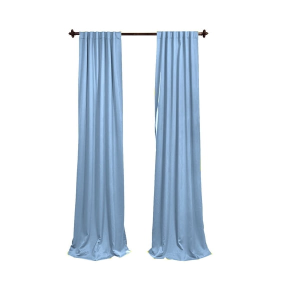 Telón de fondo de popelina de lino y poliéster LA, color azul claro, 96 x 58 cm