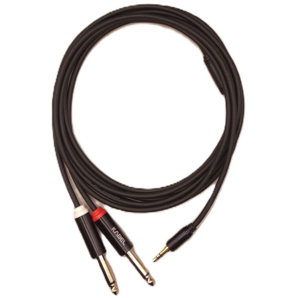 Cable Kabel De 3 Metros Mini Plug A 2 Plug Kmc-3