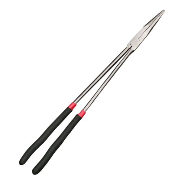 Alicates de punta fina de 16" con abrazadera profesional, alicates de punta larga para reparación de máquinas y herramientas manuales domésticas.