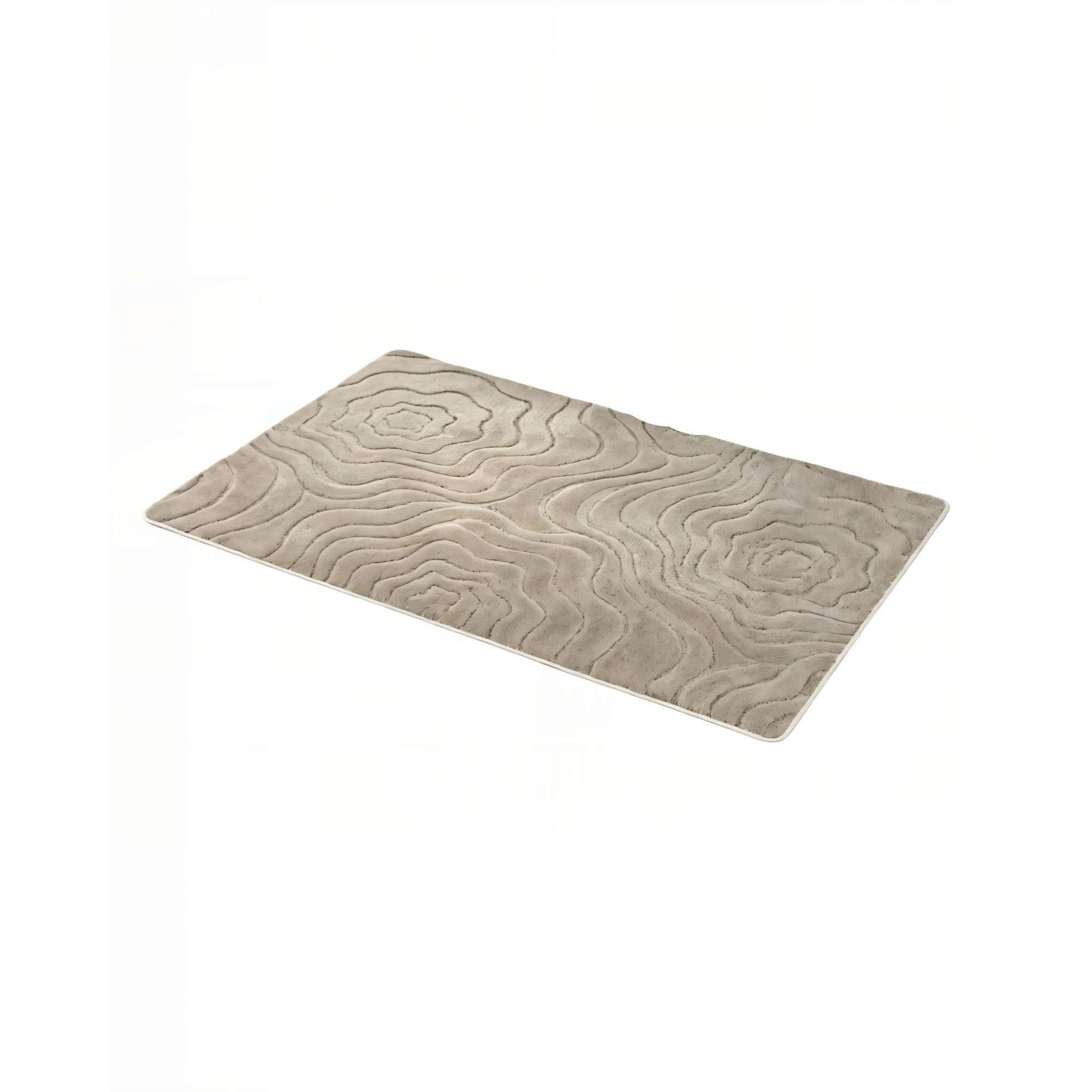 Genérico - Alfombra Decorativa Para Interiores De Ondas 80cmx120cm Color Beige