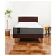 thumbnail image 1 of Cama Europea Zen Best 1.5 Plaza Colchon Resortes Base Dividida + Respaldo Tela Café, 1 of 7