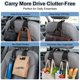 thumbnail image 5 of Ganchos para coche CHOSMOYI pack de 2 de cuero negro 22 kg, 5 of 8