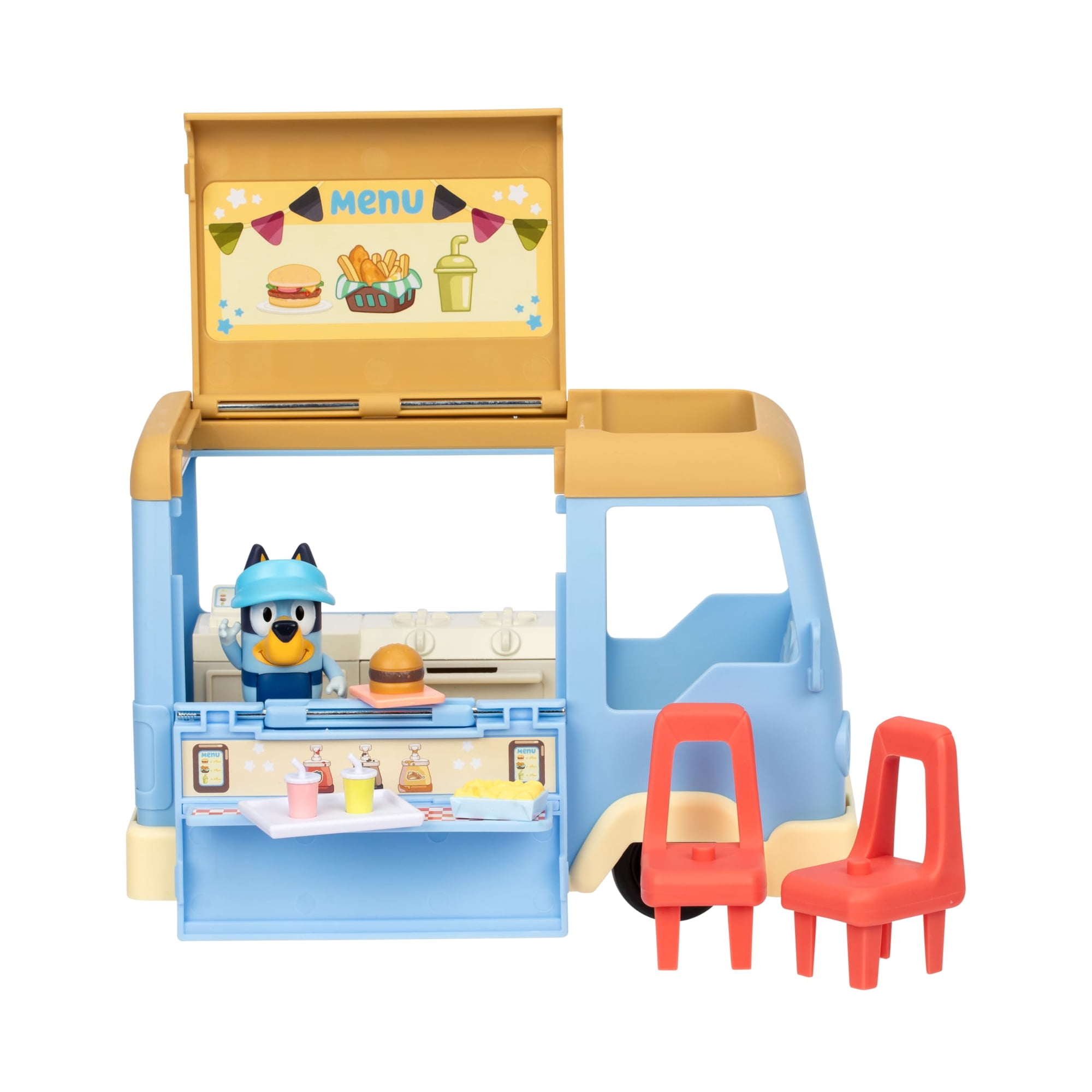 Set De Juego Para Food Truck Bluey Let's Play Chef Con Delantal Figure 3+