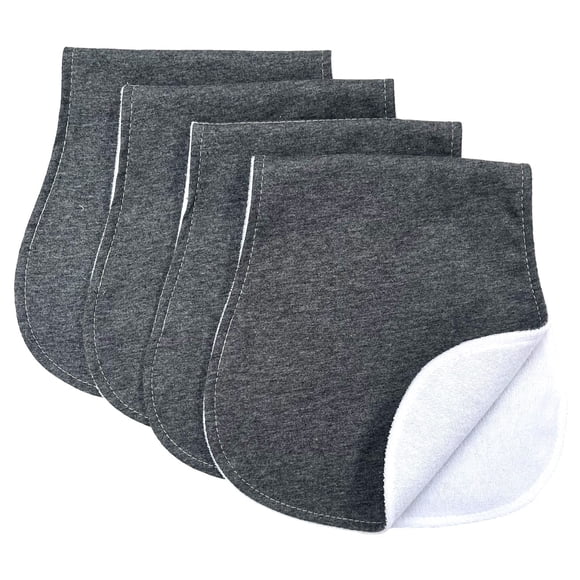Baberos Para Eructos Curvos Absorbentes Paquete De 4 100% Algodón