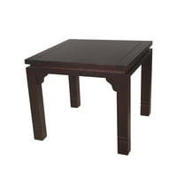 Arthome - Mesa De Comedor Luciana Cuadrada 92 X 92 Cm Madera Color Chocolate