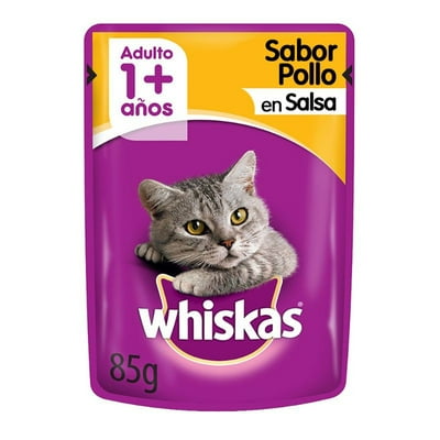 Alimento Húmedo Gato Adulto Sabor Pollo Pouch 85 G Whiskas
