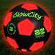 thumbnail image 1 of Balón de fútbol GlowCity tamaño 3 LED negro/rojo, 1 of 9