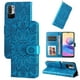 thumbnail image 5 of Funda tipo cartera FOXDOCK para Xiaomi Poco M3 Pro 5G , diseño girasol en relieve, cuero PU, cierre magnético, soporte y tarjetero, 5 of 5