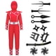 thumbnail image 3 of Disfraz de Spooktacular Creations para Halloween Ninja Red para niños de 10 a 12 años, 3 of 6