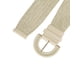 thumbnail image 2 of Cinturones de cintura anchos tejidos para mujer de talla grande INSPIRE CHIC con hebilla trenzada para vestido, hebilla gruesa, beige 114cm, 2 of 4