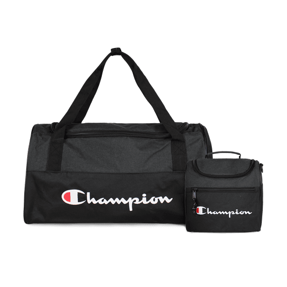 Pack Champion bolso Toronto 28lts + Lonchera Oxford negra