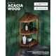 thumbnail image 3 of Soporte para ducha de esquina BLUEWEST, organizador de madera de 3 niveles, 3 of 8