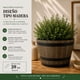 thumbnail image 4 of Macetero Plastico Diseño Efecto Barril De Madera Maceta M, 4 of 8