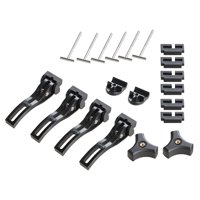 Magideal - Accesorio De Instalación Para Cubierta De Lona Plegable Triple Rígida Accesorios Duraderos Para Transporte De Camiones Abrazaderas Traseras Abrazadera