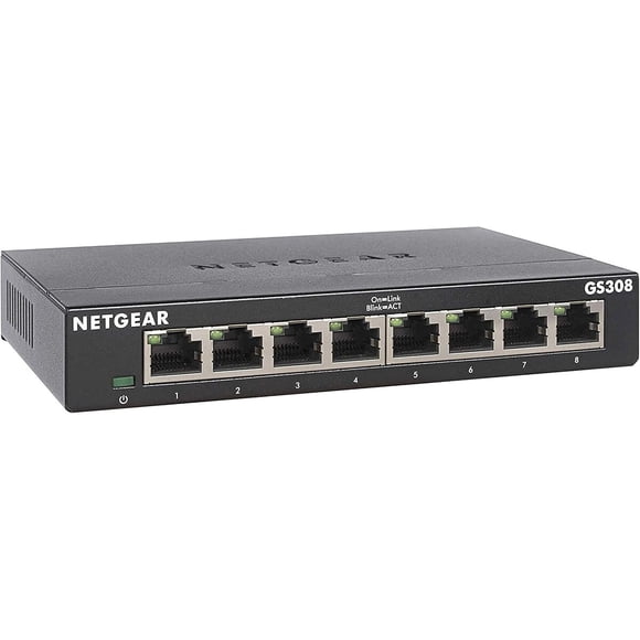 Switch NETGEAR 8 Puertos Gigabit Ethernet GS308