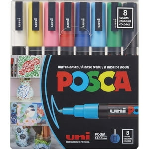 Marcadores Posca 3M Set 8 Colores Basicos
