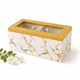 thumbnail image 1 of Caja Organizadora de Té Estilo Glam con Tapa de Vidrio, 1 of 8