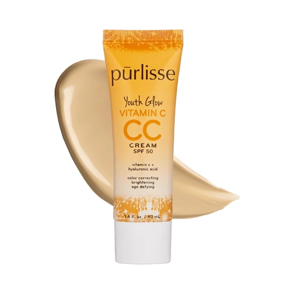 Crema CC pūrlisse 40 ml SPF 50 Vitamina C y Ácido Hialurónico