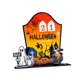 thumbnail image 2 of Calendario De Adviento De Halloween Acrílico Decoración Espeluznante Para La Entrada De La Sala De Estar Del Hogar Naranja, 2 of 5