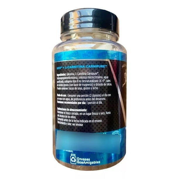 colageno con l carnitina Colágeno Ucii + L- Carnitina 60 Capsulas Nutrapharm