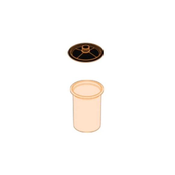 Vaso DeVilbiss DekUp DPV-34-200-K50 de 1000 ml con tapa de 200 micras