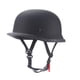 thumbnail image 3 of Motorcycle Half Casco para adultos de cara abierta cómoda diseño retro de casco de ciclismo de estilo alemán para helicóptero de scooter de crucero Negro mate, 3 of 5