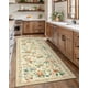 thumbnail image 2 of Alfombra antideslizante para cocina AMADA, lavable, 2 x 6 pulgadas, diseño bohemio floral, 2 of 8
