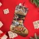 thumbnail image 4 of Max y los Caballeros de la Media Noche Tema: Calcetines de Navidad, fino lino blanco para colgar en escaleras y chimenea, decoración navideña para el hogar, regalo de Navidad.54cm×38cm, 4 of 5