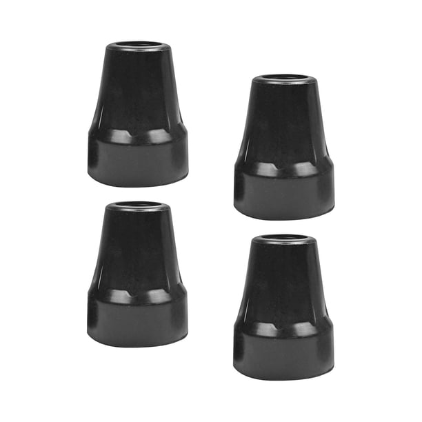 4 Uds Puntas De Muleta Puntas De Bastón De Goma Para Bastones De Senderismo Personas Mayores Muletas Para Caminar Agujero Negro De 19mm