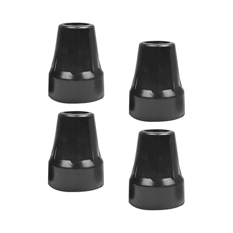Ioensy - 4 Uds Puntas De Muleta Puntas De Bastón De Goma Para Bastones De Senderismo Personas Mayores Muletas Para Caminar Agujero Negro De 19Mm