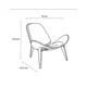 thumbnail image 5 of Silla Eames Shell Café/Negro, 5 of 5