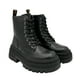 thumbnail image 3 of Botín negro urbano con cierre y cordones Danicolle, 3 of 5