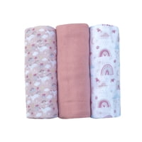Pumucki - Set De 3 Pañales De Bebé Algodón Estampados