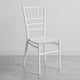 thumbnail image 1 of Silla Comedor Eventos Apilable Polipropileno Blanca Chiavari, 1 of 9