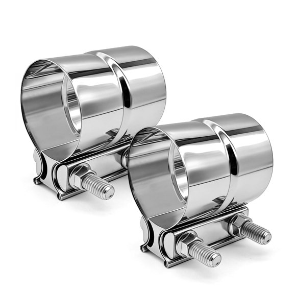 Abrazadera de escape SKYMIRO 7,6 cm 304 acero inoxidable (2 piezas)