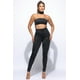 thumbnail image 1 of Saronite Conjunto de Mono y Pantalón Largo sin Tirantes con Cuello de Tubo y Gargantilla, Negro (para Mujer), 1 of 4