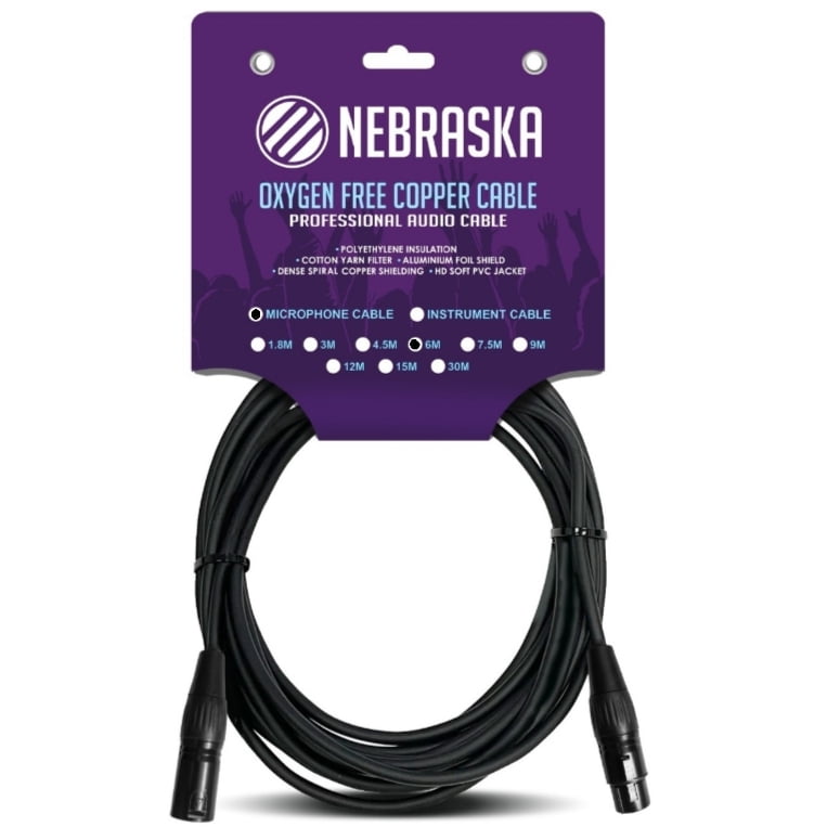 Cable De Microfono De 6 Metros Nebraska Mxf 6