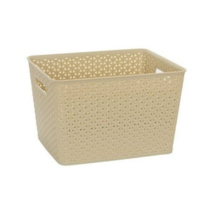 Generica - Canasto Organizador Ratan Beige Extra Grande