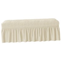 Magideal - Funda Para Banco De Comedor, Elásticas Extraíbles Para Sillas, De Funda De Asiento Elástico, Funda De Cojín Para Banco Para , Beige