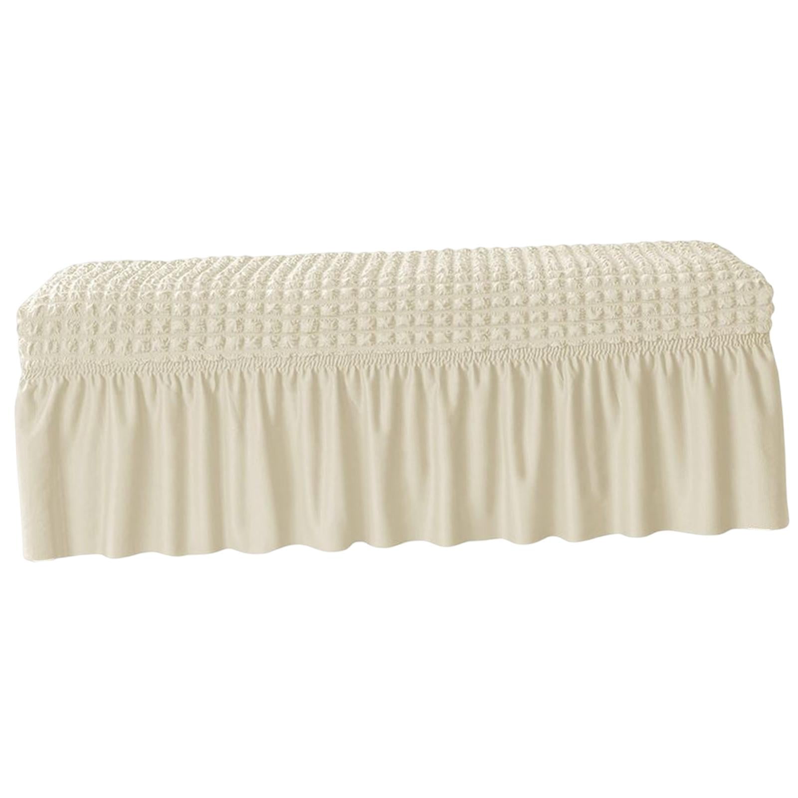 Magideal - Funda Para Banco De Comedor, Elásticas Extraíbles Para Sillas, De Funda De Asiento Elástico, Funda De Cojín Para Banco Para , Beige