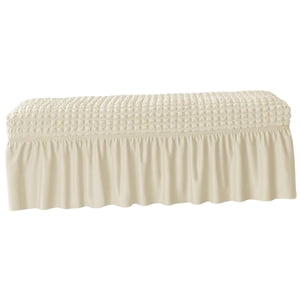 Magideal - Funda Para Banco De Comedor, Elásticas Extraíbles Para Sillas, De Funda De Asiento Elástico, Funda De Cojín Para Banco Para , Beige