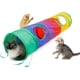 thumbnail image 1 of Túnel para gatos Ace One, tubo plegable para mascotas, juguete para jugar en interiores y exteriores, ideal para hacer ejercicio, esconderse, entrenar y correr, con pelota divertida y dos agujeros par, 1 of 7