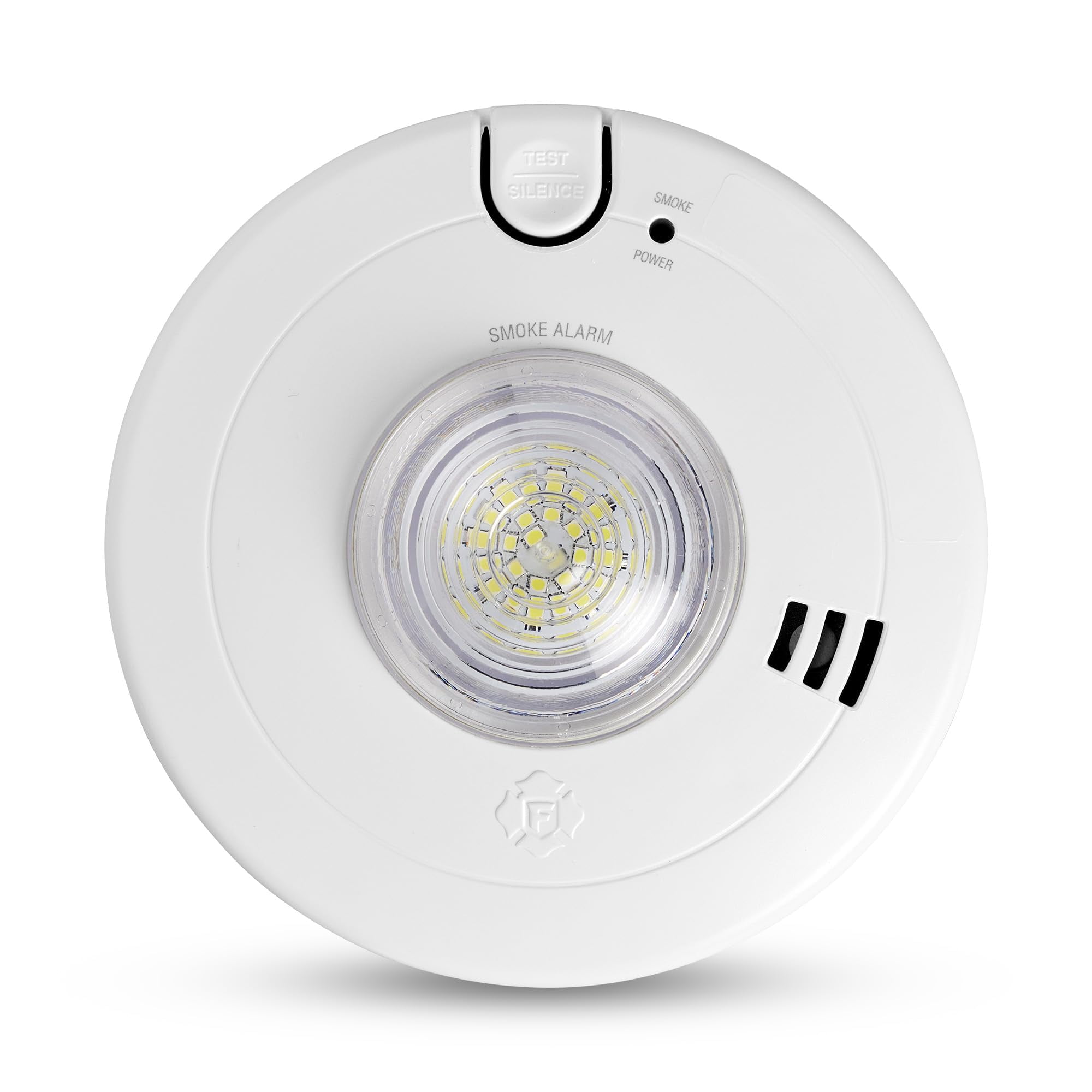 Detector De Humo First Alert Sm110led-ac Con Cableado Fijo, Luz Estroboscópica Led Y Batería De Respaldo De 10 Años