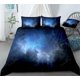 thumbnail image 1 of Dark Blue Galaxy Quilt Duvet Cover Set Doona Cover Bedspread Queen3-Piece Bedding Set, 1 of 5