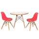 thumbnail image 1 of Comedor Blanco Con 2 Sillas Rojas Eames, 1 of 3