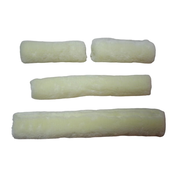 4 Piezas Protectores para Jaquima Envolturas de Comodidad Fundas de Repuesto Tubos de Felpa de Fácil Colocación para La Protección Del Caballo Adecua Beige
