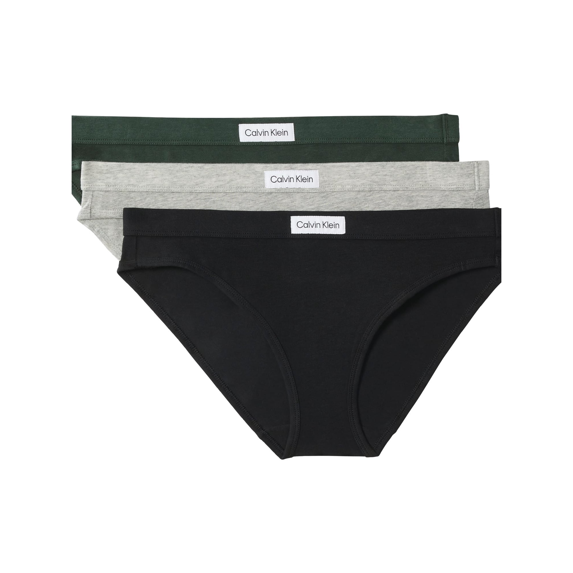 Bragas De Algodón Elástico Calvin Klein Comfort Logo, Paquete De 3