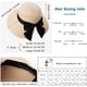thumbnail image 4 of Sombrero de paja flexible para playa y verano para mujer, plegable, con protección solar UPF50, ala ancha, 55-60 cm, 89015_beige-a, mediano, 4 of 6